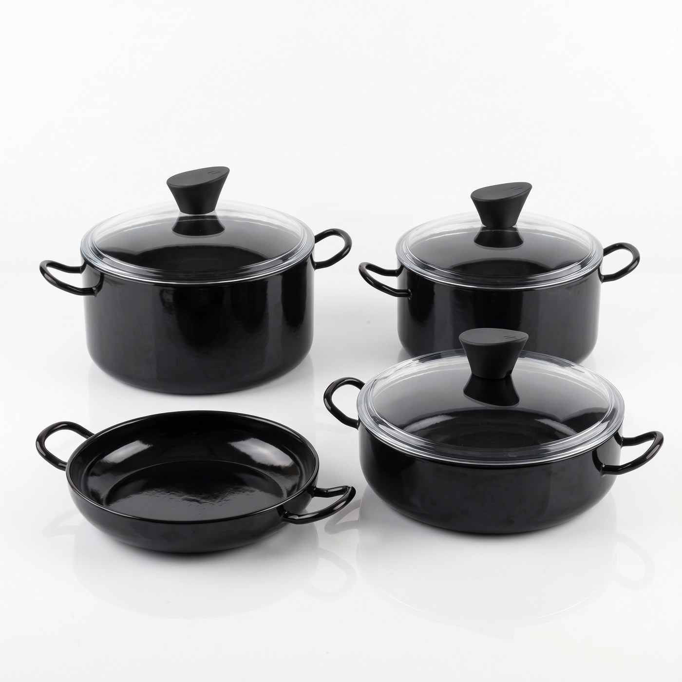 PRO 800° Wire Handle 7-Piece Set — Steel enamel (EOS 800°)